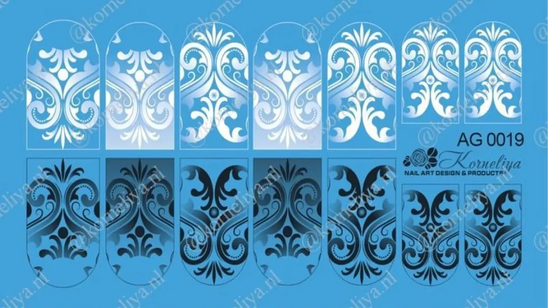 Korneliya Airbrush Waterdecal AG 0019