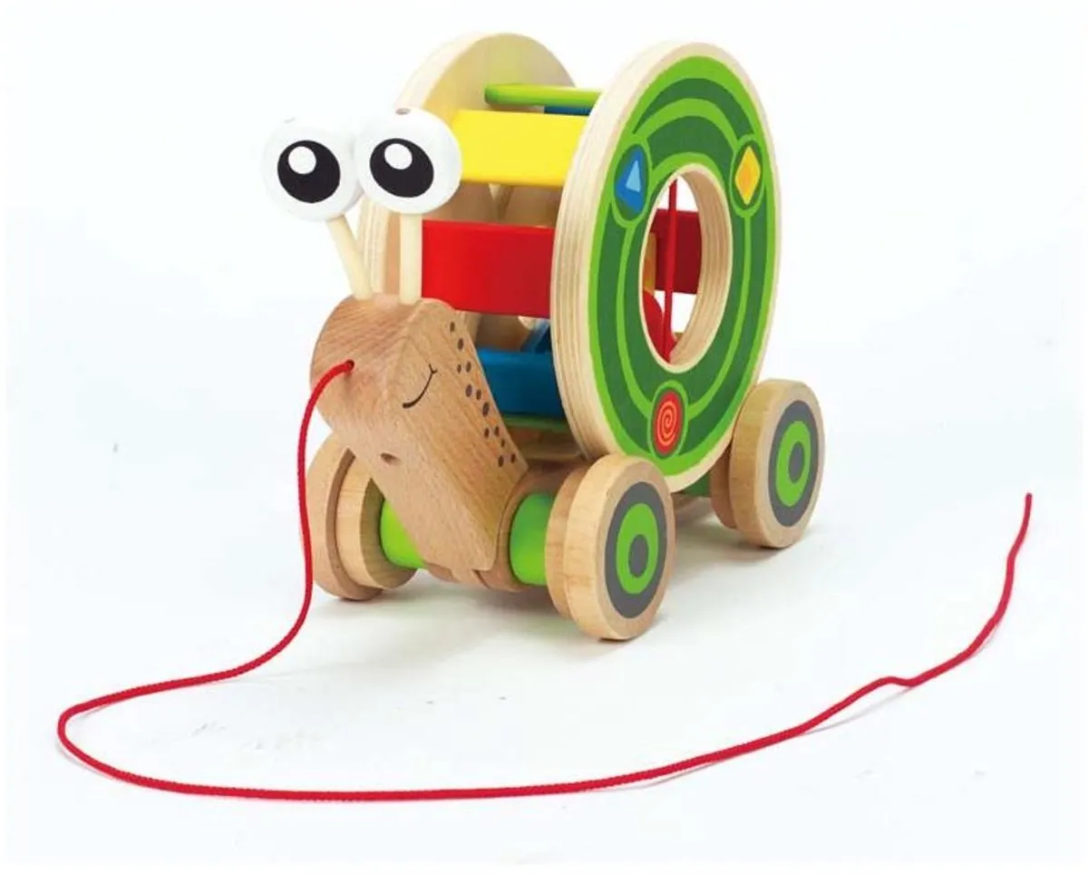 Hape Trek-en-speel Vormensorteerder Slak - Veelkleurig