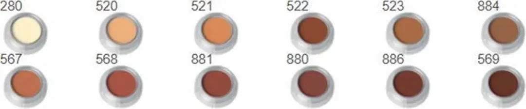 Grimas Eyeshadow Palette - 12 Kleuren - 24g