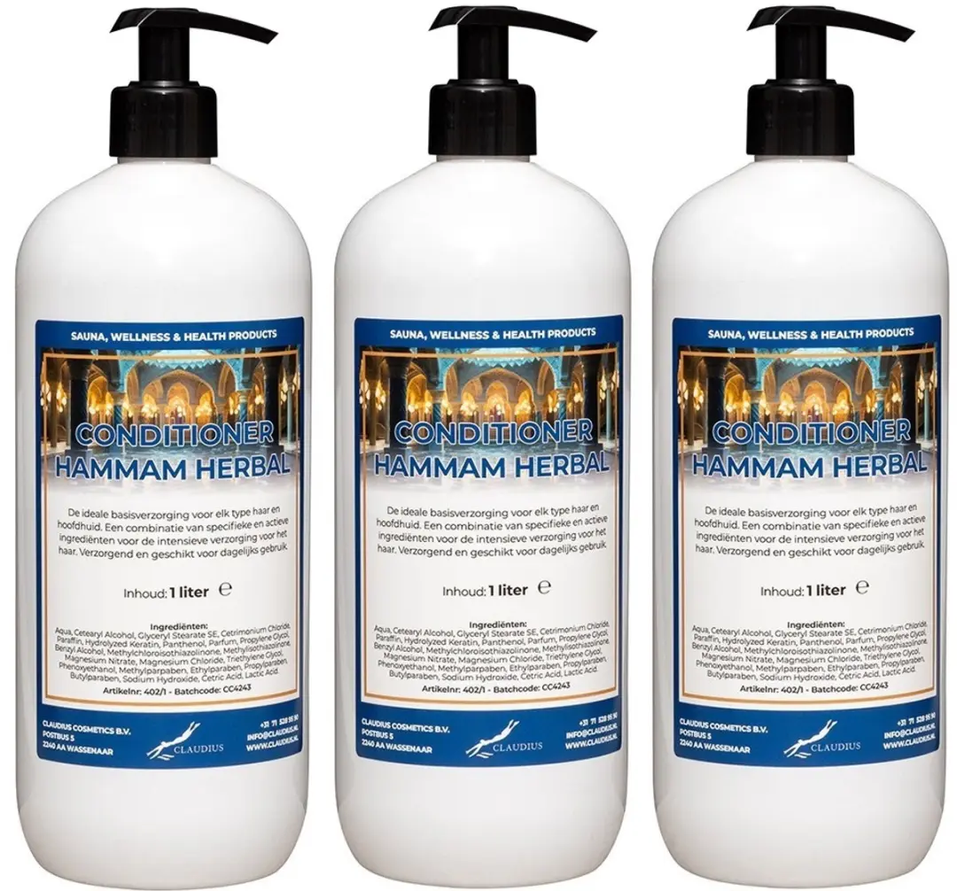 Splashbox Cosmetics Hammam Herbal Conditioner 1L - 5 Stuks
