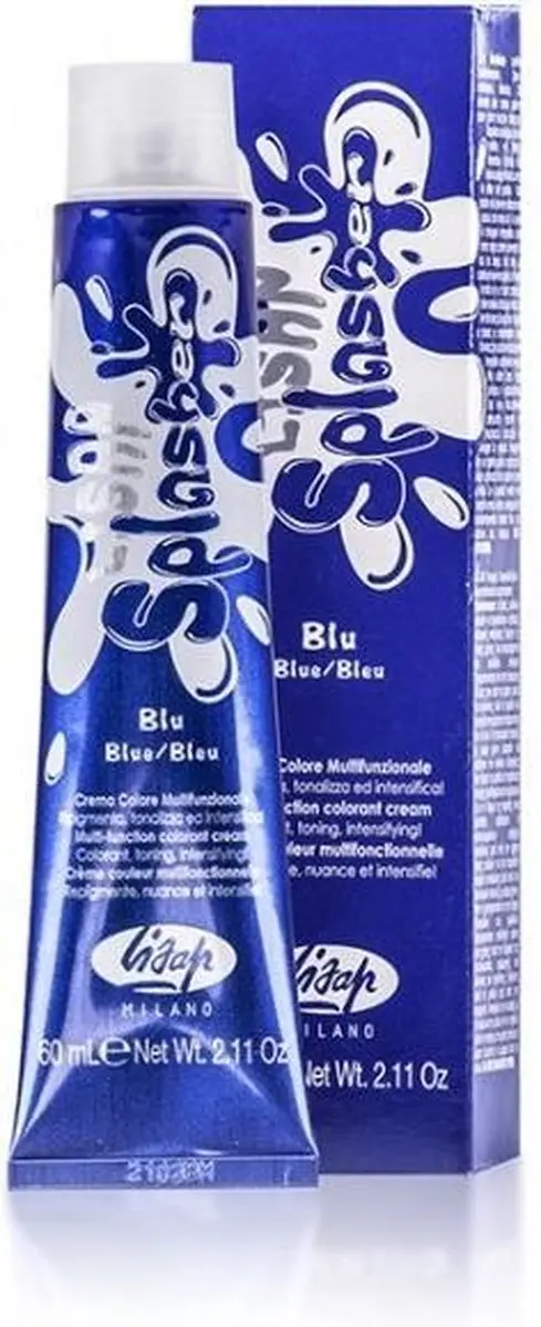 Lisap Splasher Permanent Haarkleuring 60ml - Blauw