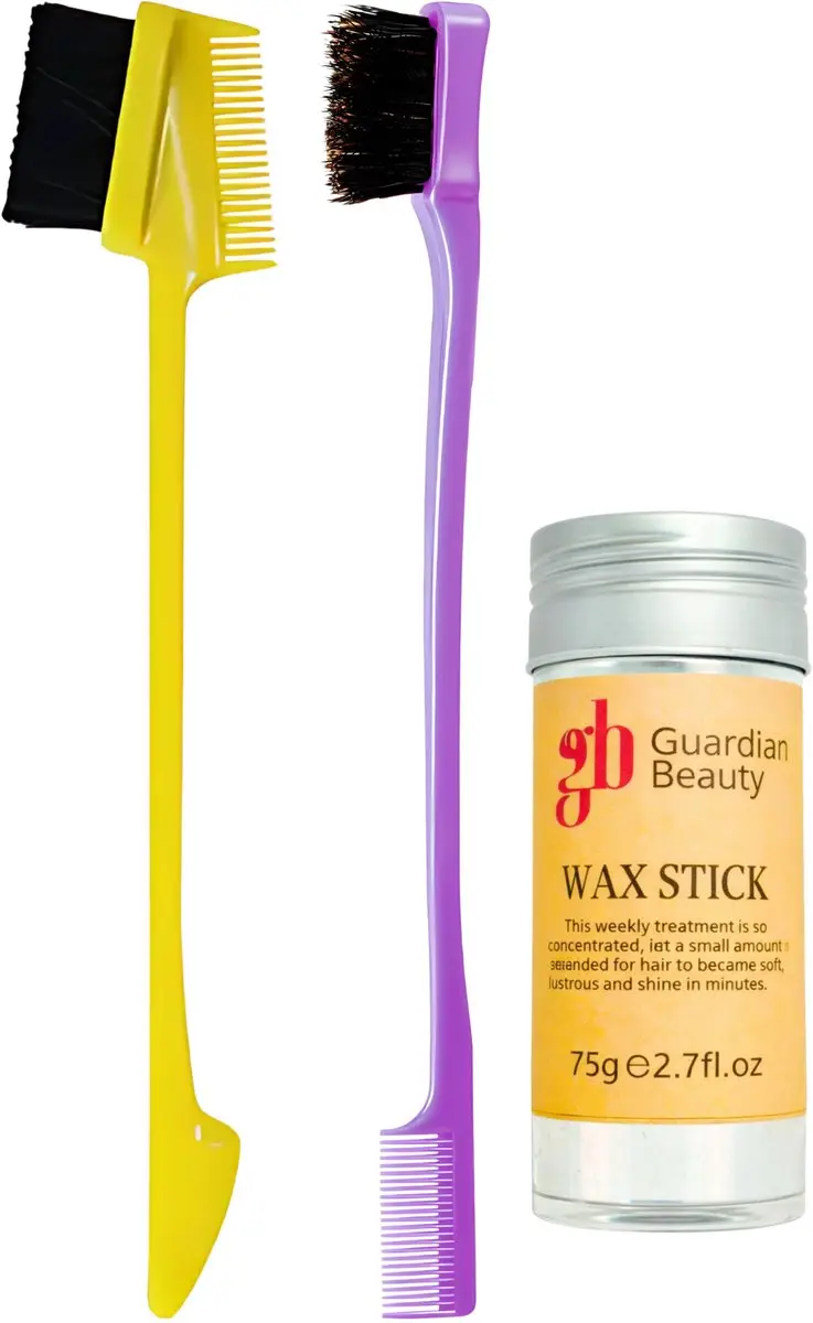 Guardian Beauty Edge Control Borstel & Kamset - 4 Stuks