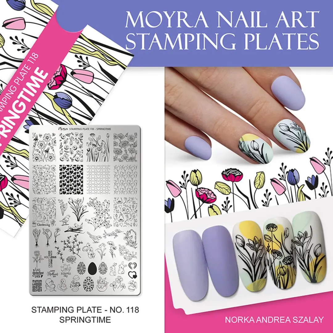 Moyra Stamping Plate 118 Spring Time - 55g