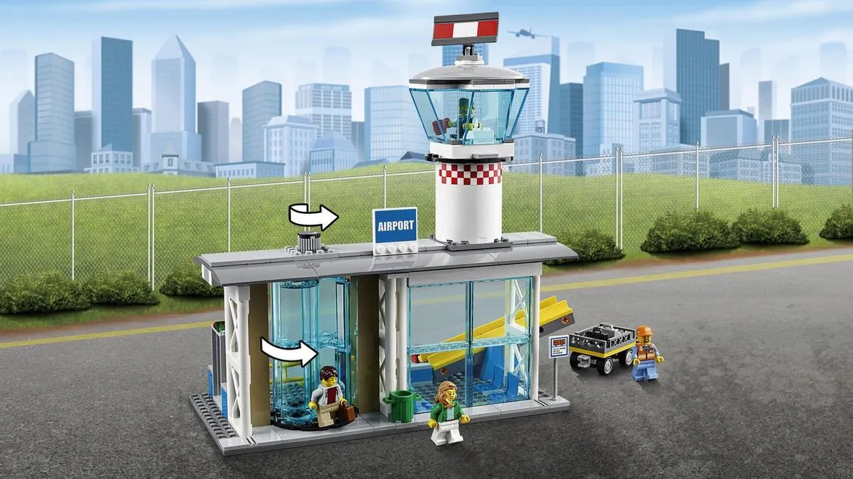 LEGO City Passagiersterminal 60104 - 694 Stukken