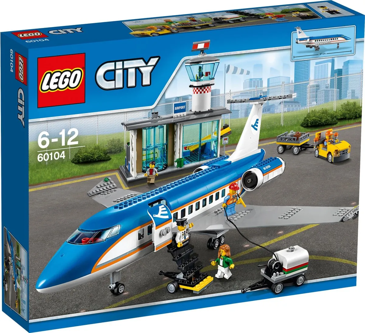 LEGO City Passagiersterminal 60104 - 694 Stukken