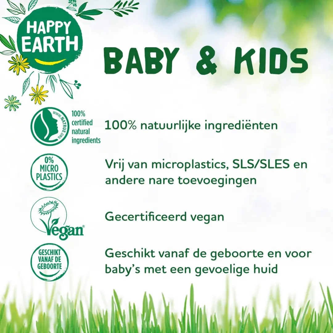 Happy Earth Baby & Kids Shampoo Bundel 6x200ml