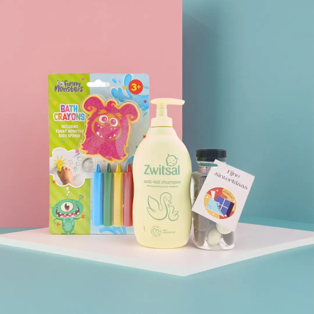 Zwitsal Kids Sinterklaas Cadeauset - Shampoo Badkrijt Kruidnoten Multicolor