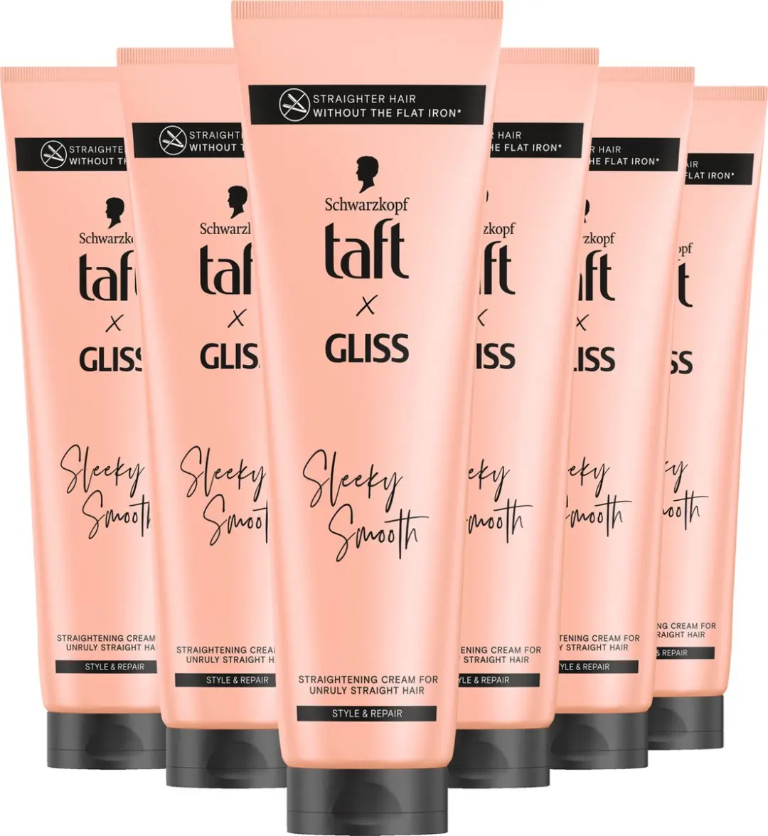 Taft Sleeky Smooth Straightening Cream 6x100ml