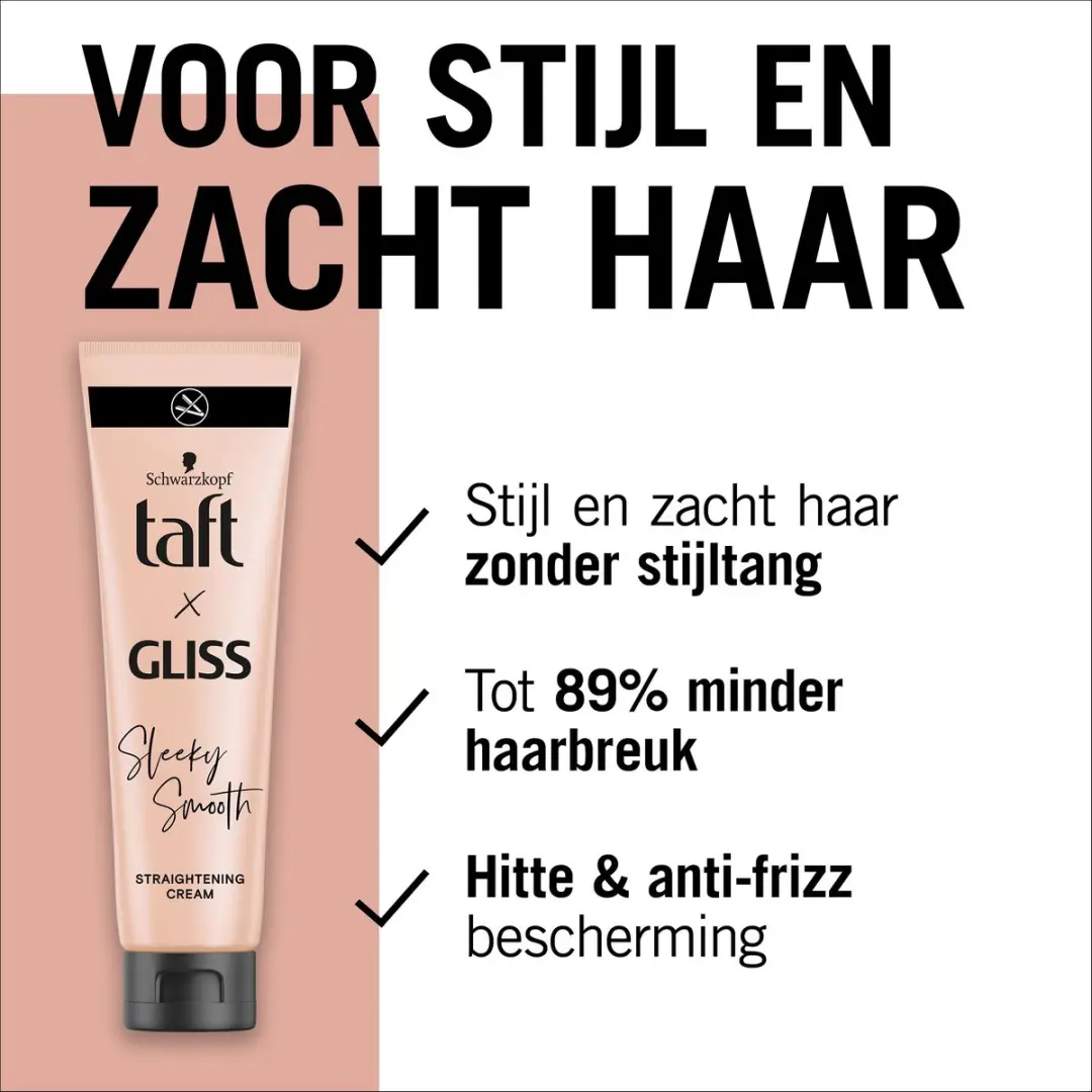Taft Sleeky Smooth Straightening Cream 6x100ml