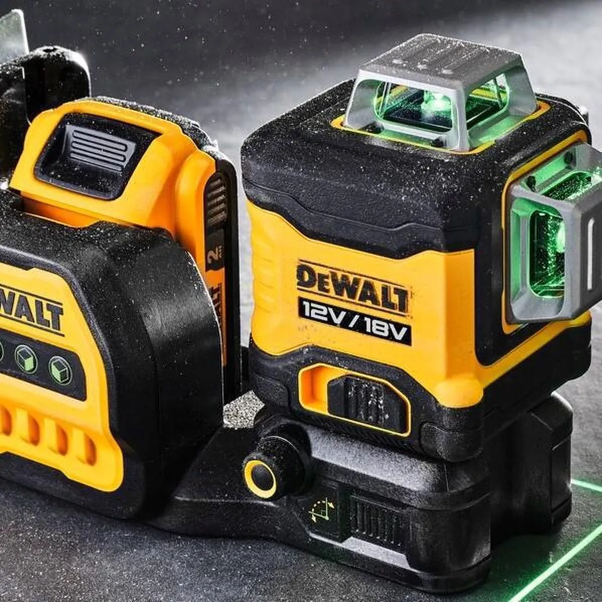 DeWalt DCE089D1G18 Kruislijnlaser Set - 3x 360° - 30m - Zwart/Geel - afbeelding 6 van 6