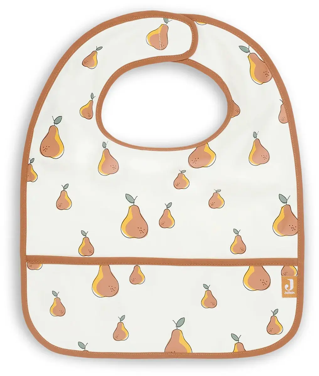 Jollein Slab Waterproof Pear Slabbetjes Baby - 2 Stuks 40cm - Multicolor