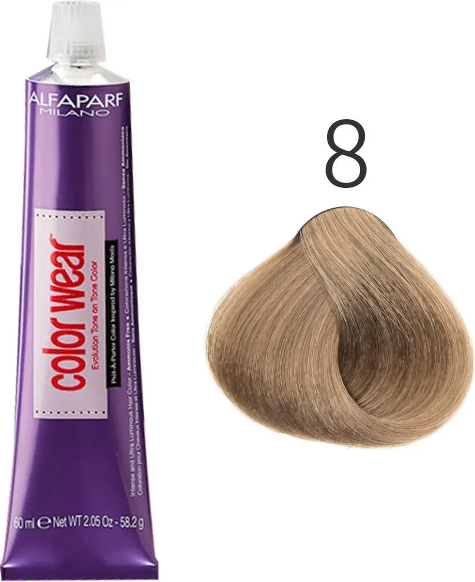 ALFAPARF Color Wear 8 Zwart 60ml