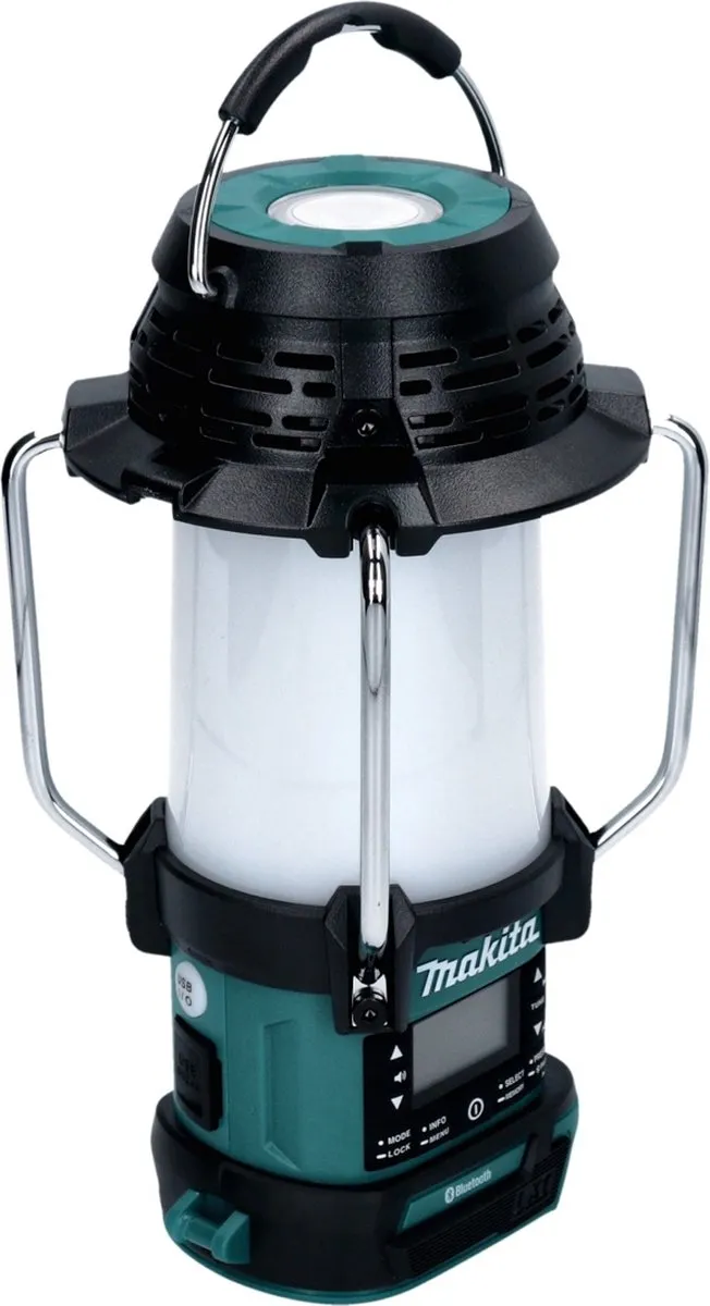 Makita DMR 056 Draadloze Radio 18V - Groen/Zwart - 1x 6.0Ah Accu - afbeelding 4 van 5
