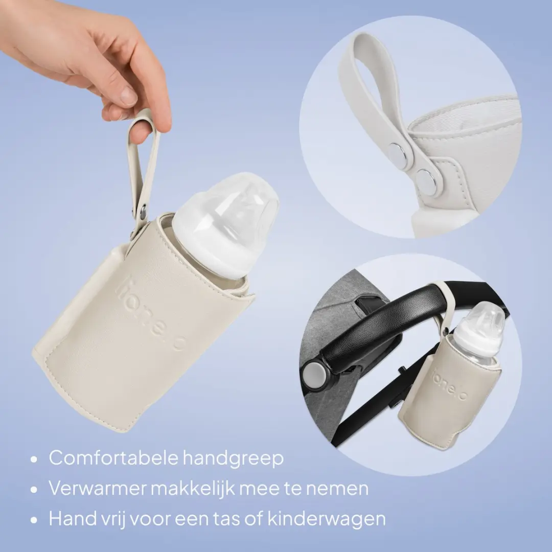 Lionelo Thermup Go Plus Flessenwarmer - 3000mAh Beige