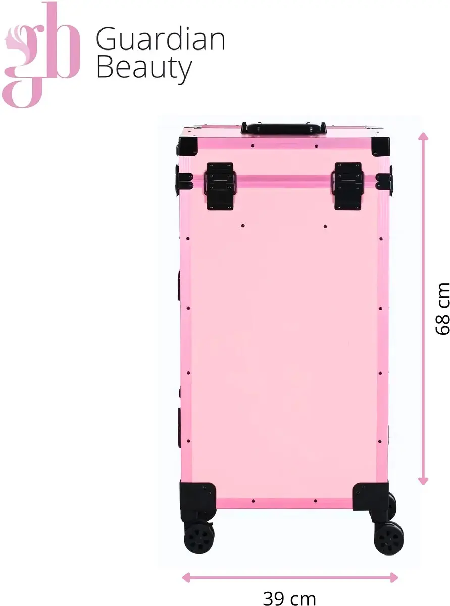 Guardian Beauty Kaptafel Roze - Draagbaar met LED-Spiegel