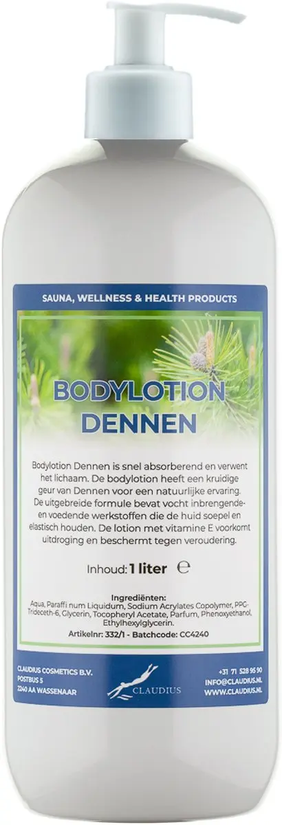 Splashbox Cosmetics Dennen Bodylotion 1L