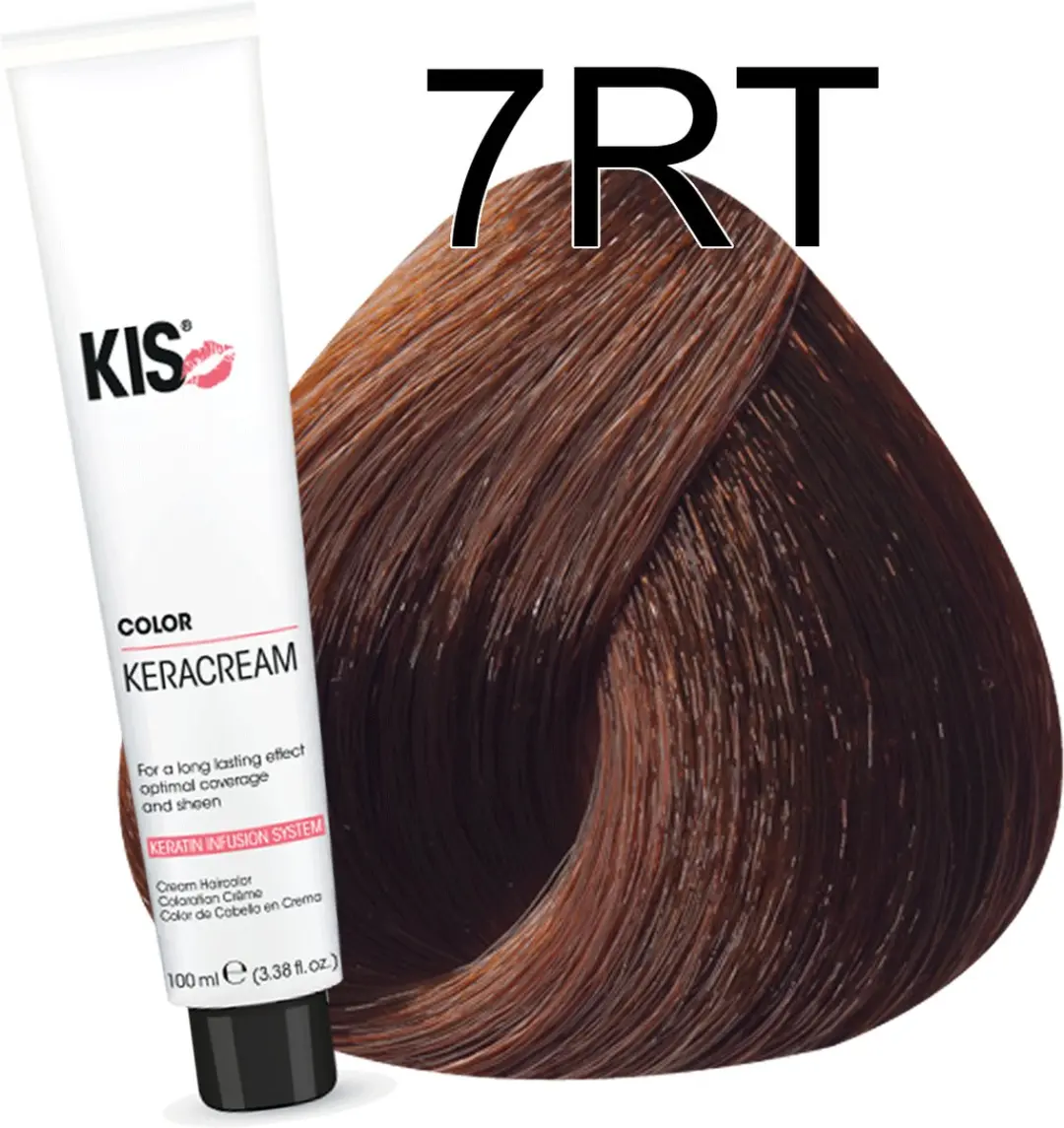 KIS Haarverf 7RT Middel Rood Tabak - Permanent - 100ml