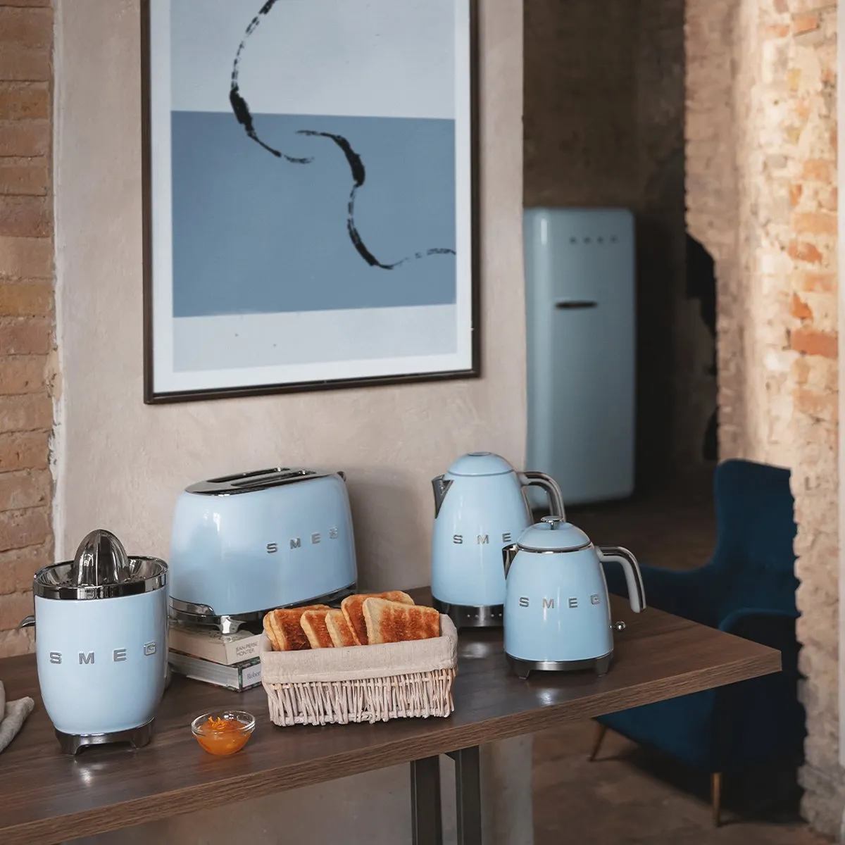 Smeg KLF04PBEU Waterkoker 1,7L - Pastelblauw
