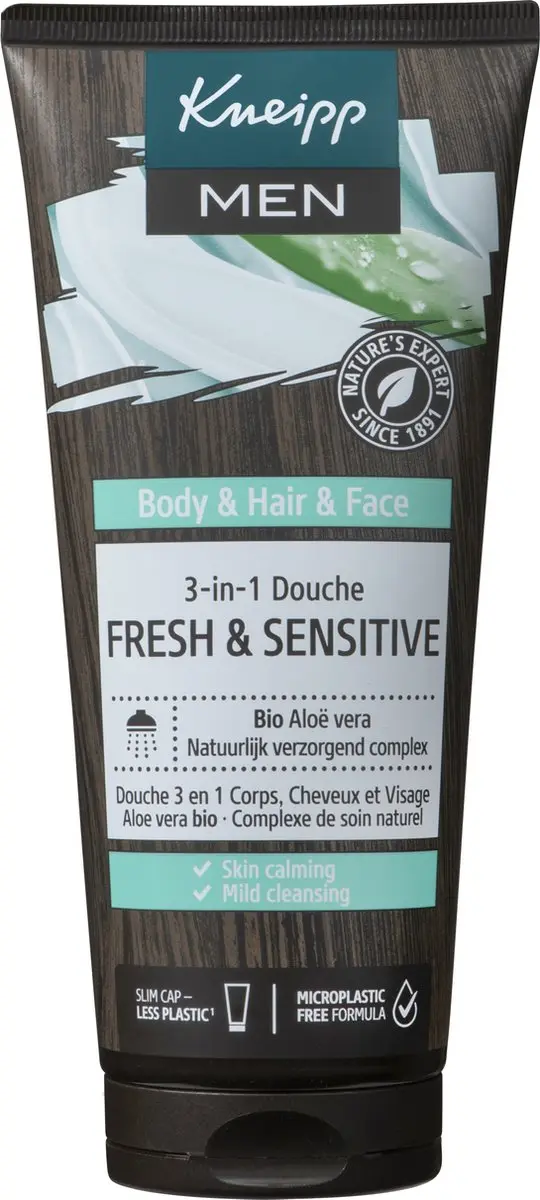 Kneipp Men 3-in-1 Douche Shampoo Fresh & Sensitive - 6x200ml