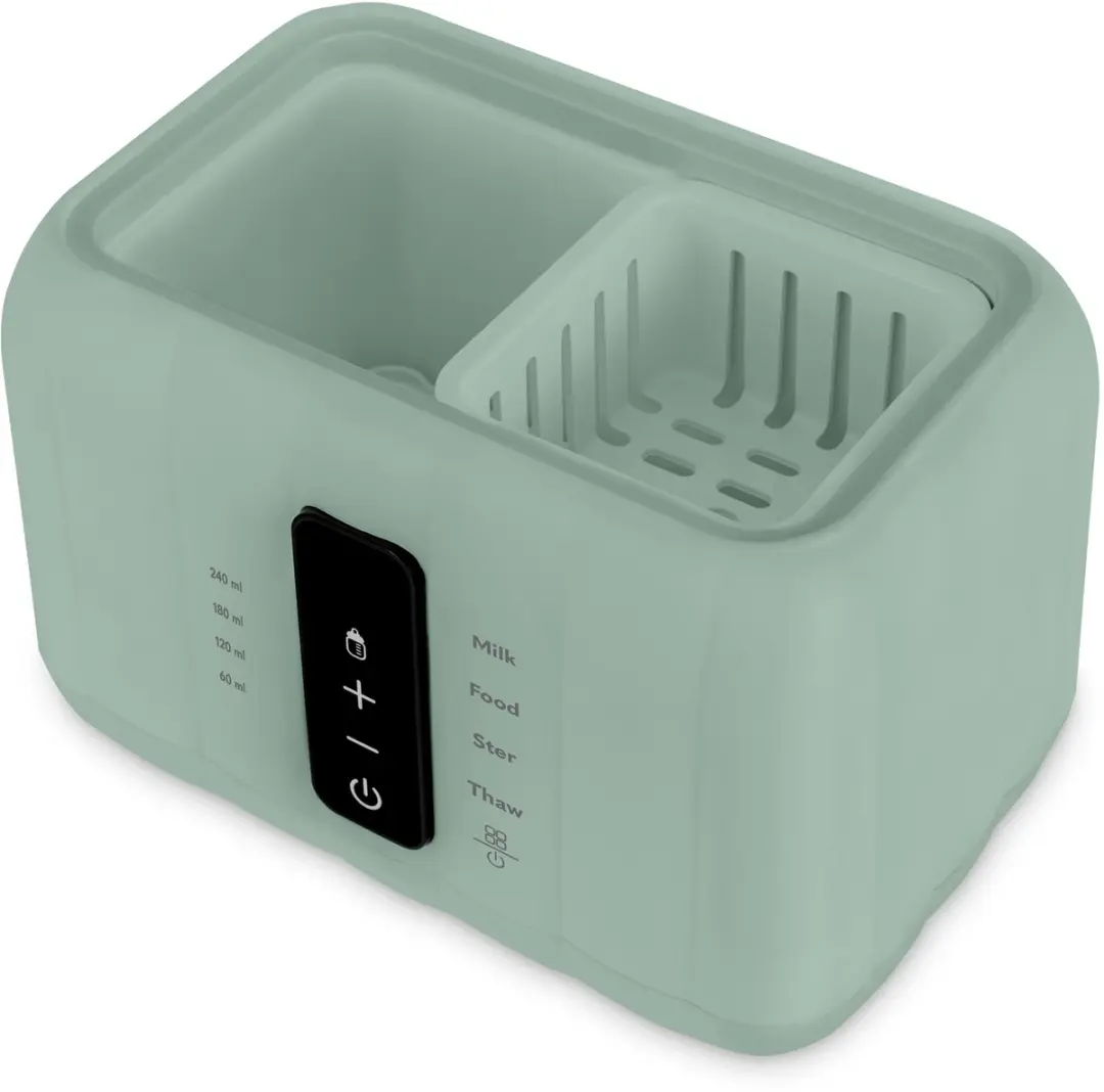 Lionelo Thermup Duo Flessenwarmer 6-in-1 - Verwarmt 2 flessen - Touchscreen - Groen