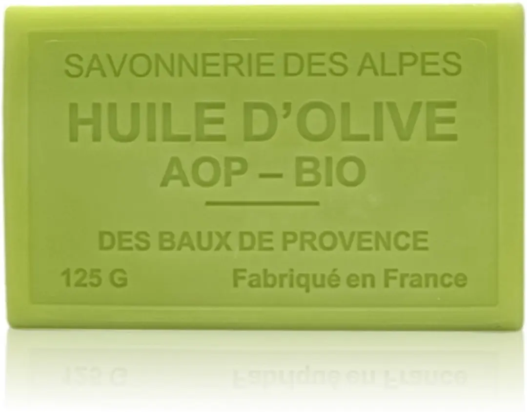 Savon de Marseille Biologische Olijfzeep Citroen Basilicum 125g - 4 Stuks
