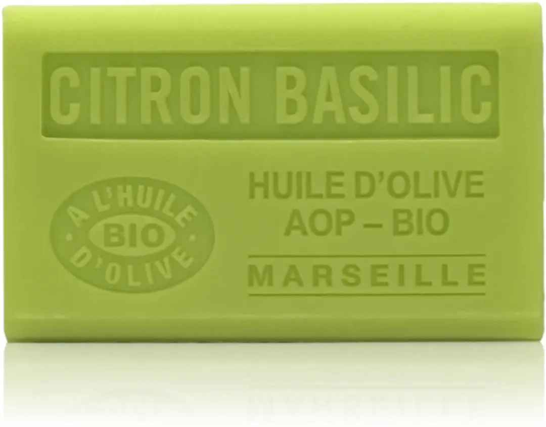 Savon de Marseille Biologische Olijfzeep Citroen Basilicum 125g