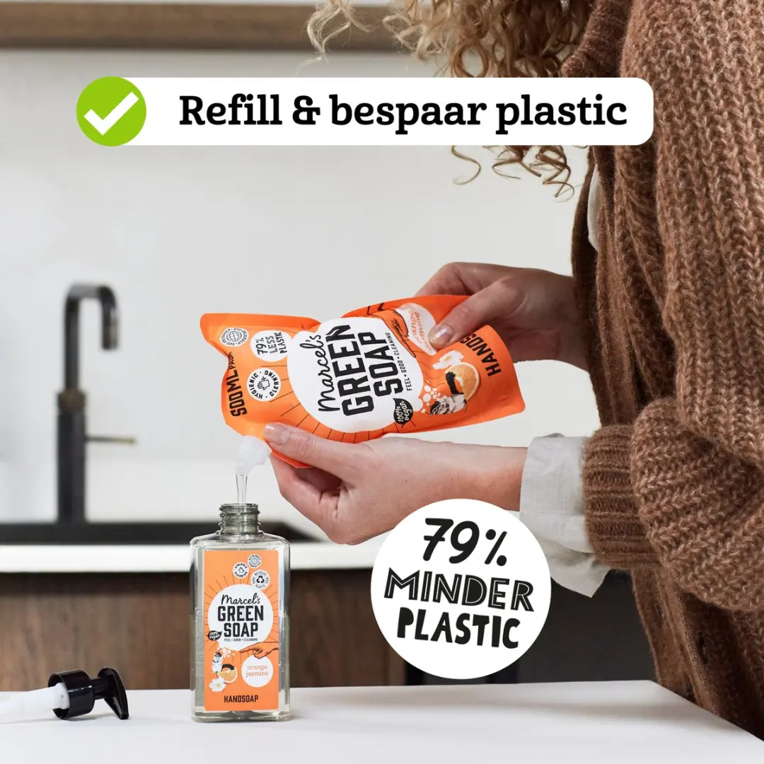 Marcel's Green Soap Handzeep Sinaasappel & Jasmijn - 6x250ml - afbeelding 6 van 6