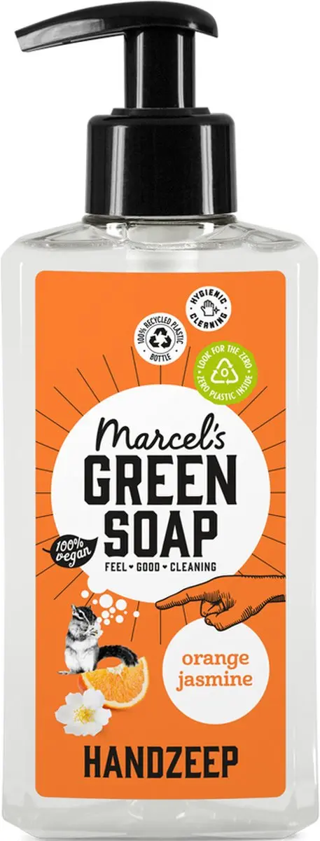 Marcel's Green Soap Handzeep Sinaasappel & Jasmijn - 6x250ml