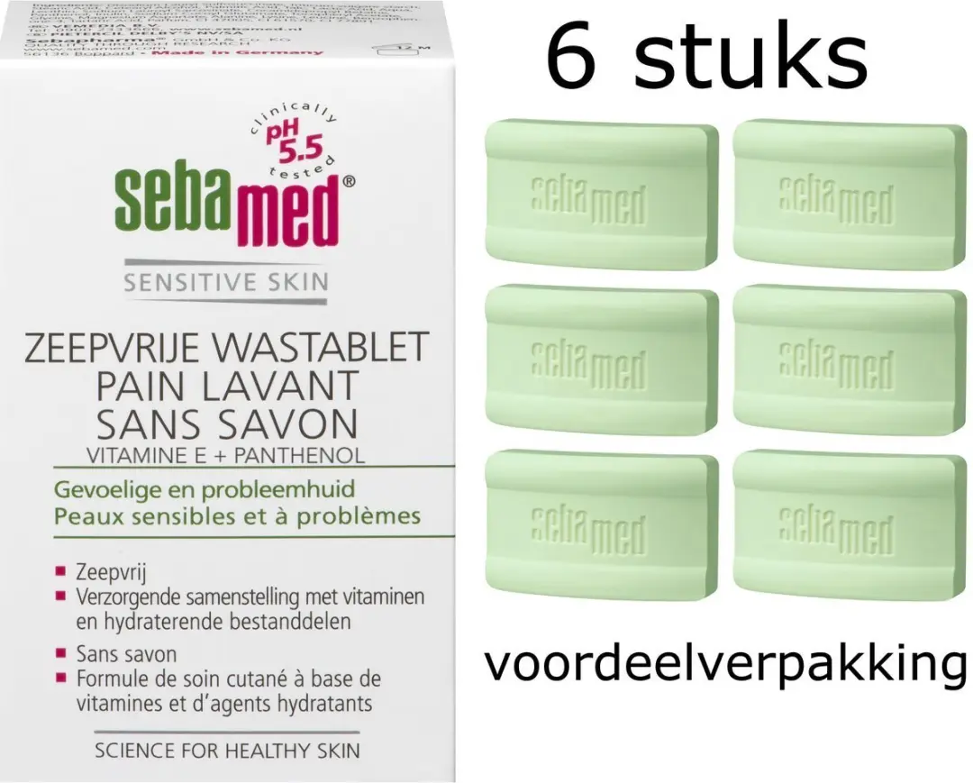 Sebamed Zeepvrije Wastabletten - 6x150g