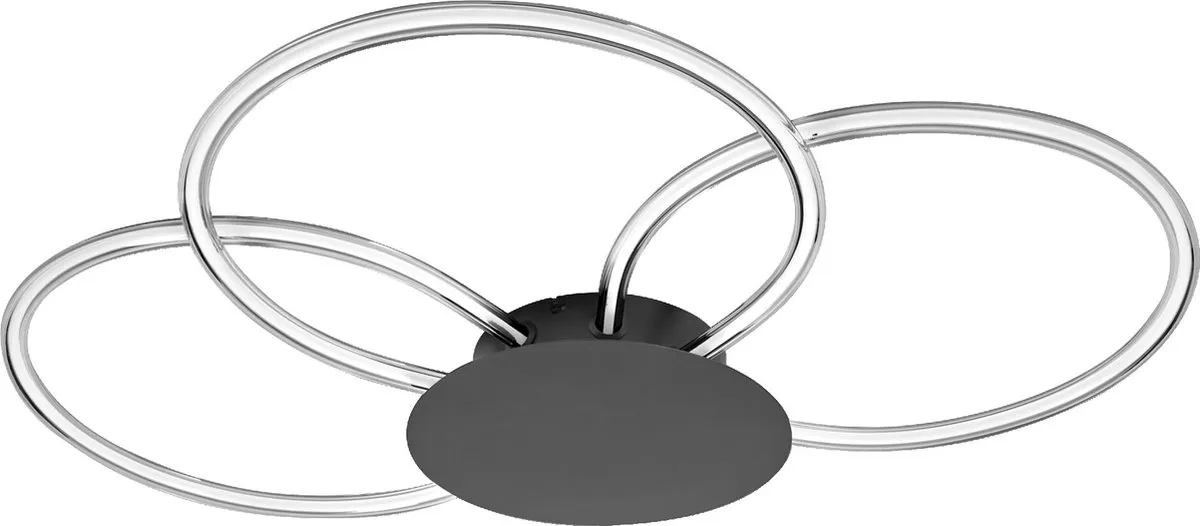 LEDVANCE Decor Aura Plafondlamp 21W - 2200lm 3000K - Donkergrijs