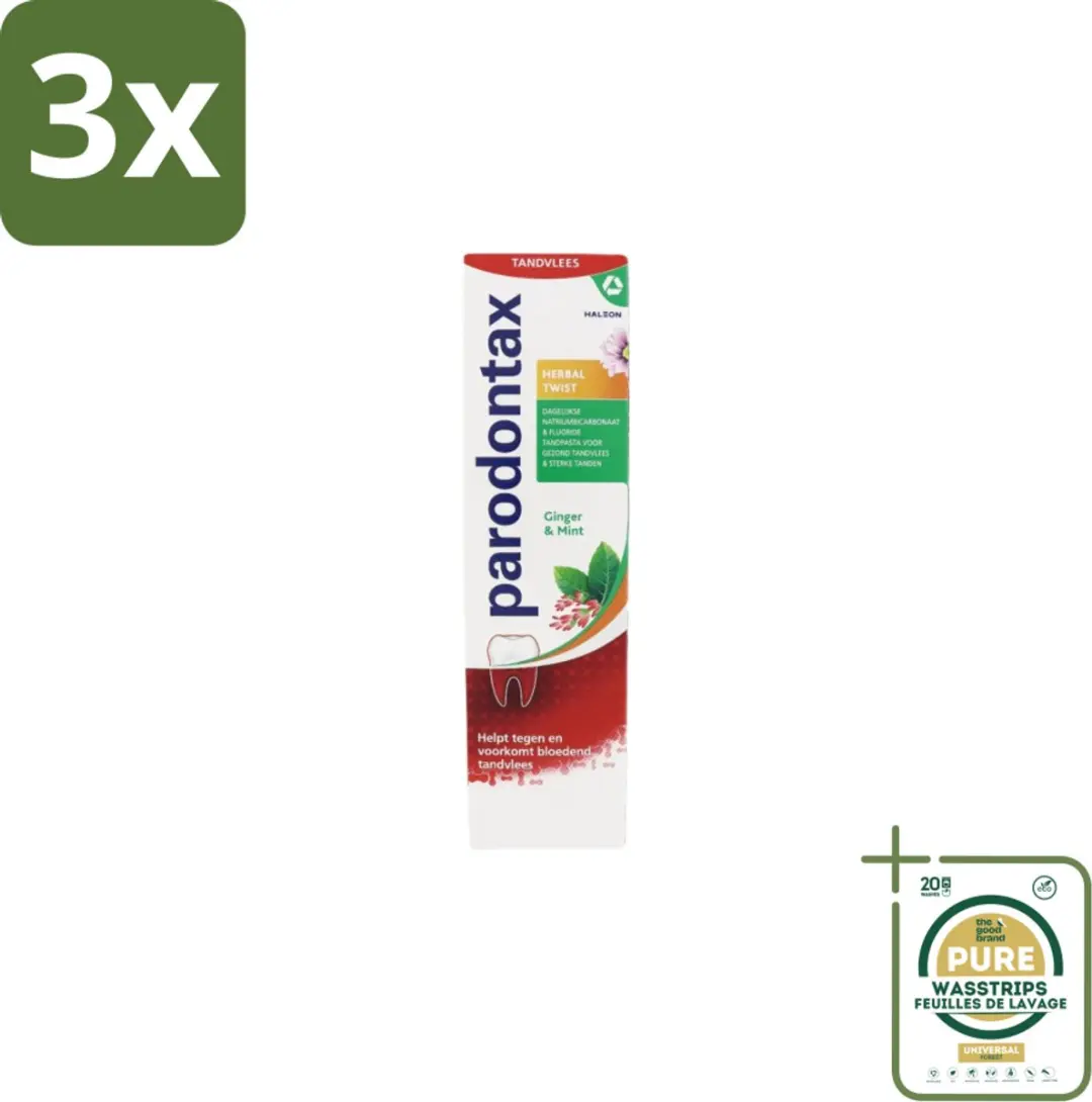 Parodontax Herbal Twist Tandpasta 75ml - 225ml (3x75ml)