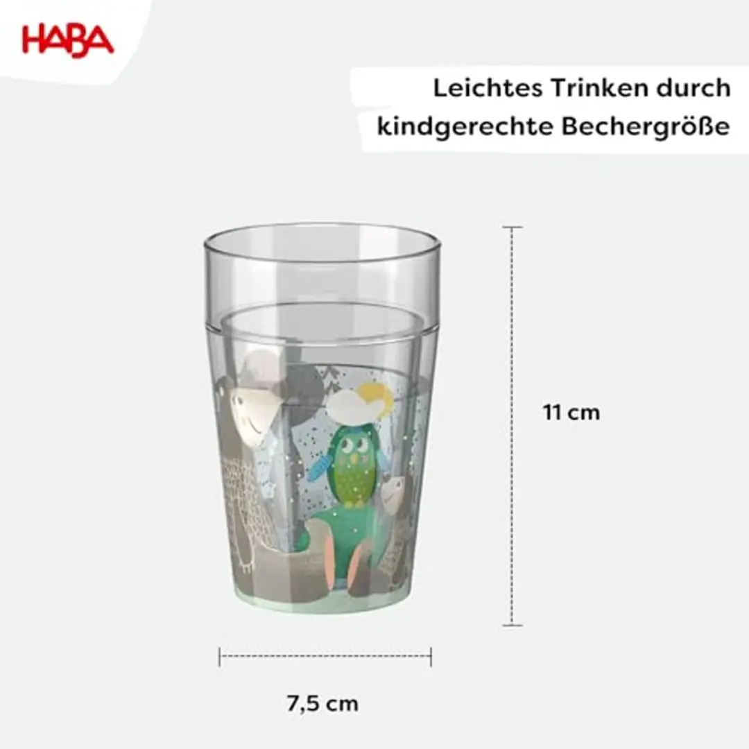 Haba Glitterbeker Bos - 250ml - Meerkleurig