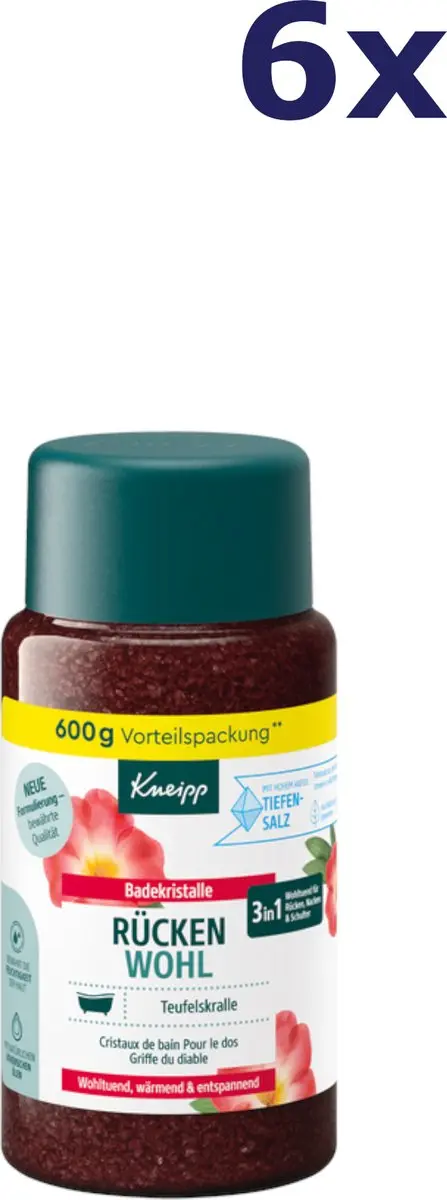 Kneipp Badzout Rückenwohl 3600g - 6x600g