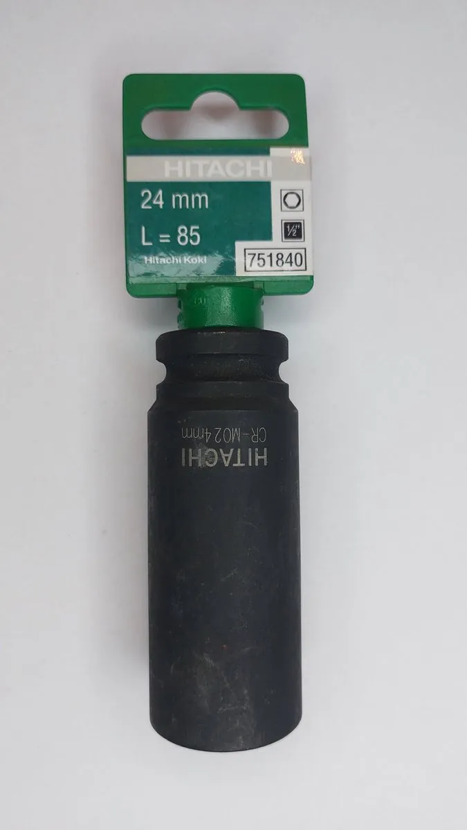 Hikoki Krachtdop 24mm x 1/2" x 85mm - Zwart