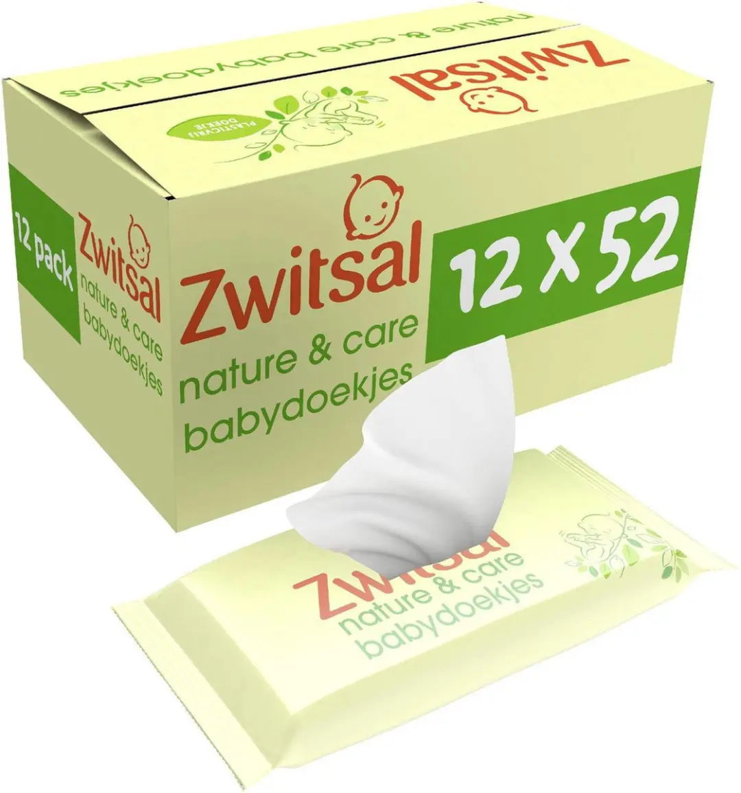Zwitsal Nature & Care Billendoekjes 624 Stuks