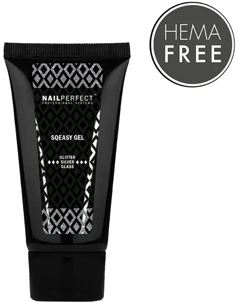 Nail Perfect Sqeasy Gel Silver Glass 60g