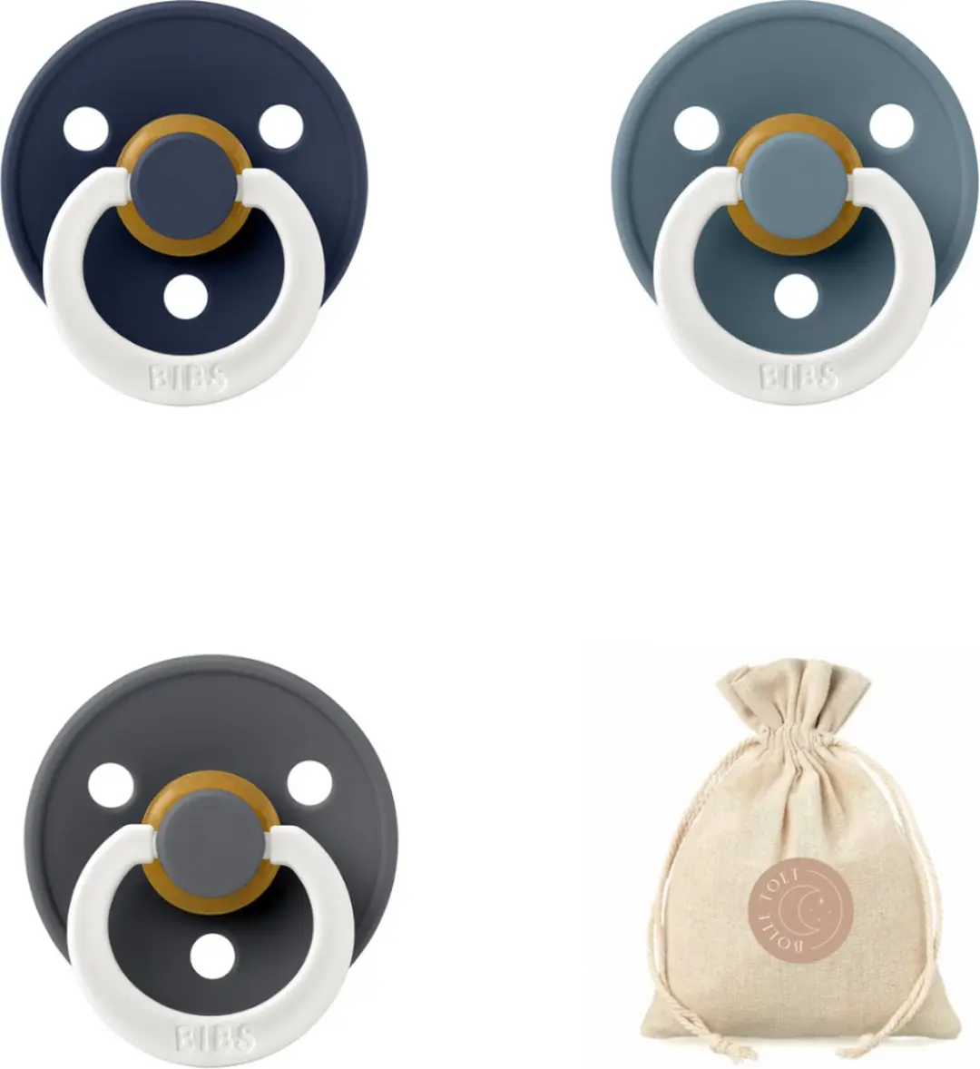 BIBS Fopspenen Set 3 Stuks