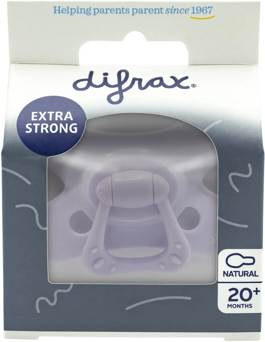 Difrax Fopspeen Natural 18+ Lila Amethyst