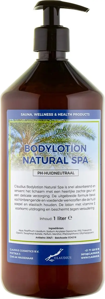 Splashbox Cosmetics Bodylotion Natural Spa 1L