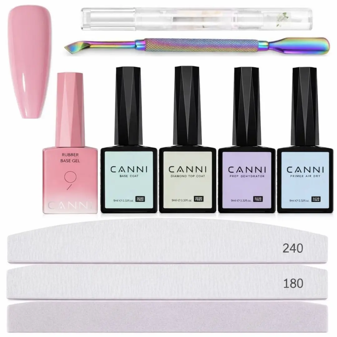 Canni Rubberbase Set 10-delig - 10x10ml - Kleur 12