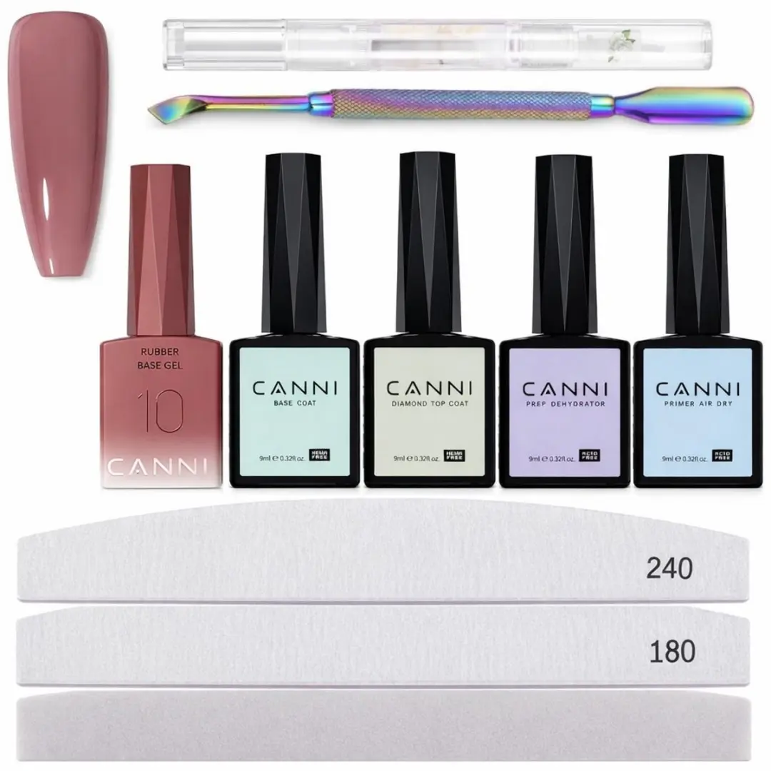 Canni Rubberbase Set 10-delig - 10x10ml - Kleur 12 - afbeelding 6 van 6