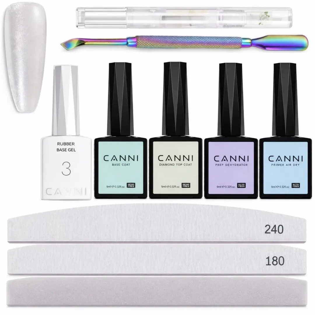 Canni Rubberbase Set 10-delig - 10x10ml - Kleur 12