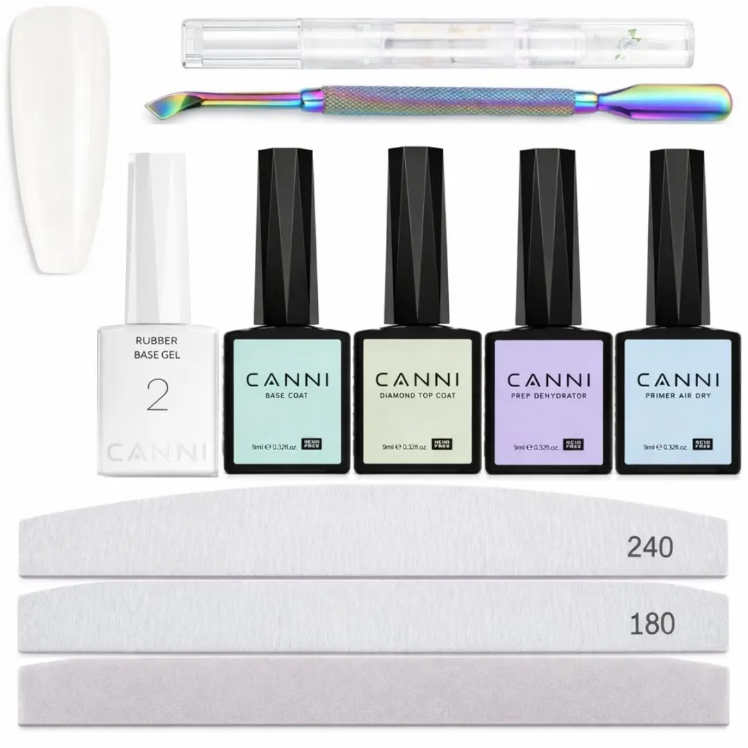 Canni Rubberbase Set 10-delig - 10x10ml - Kleur 12