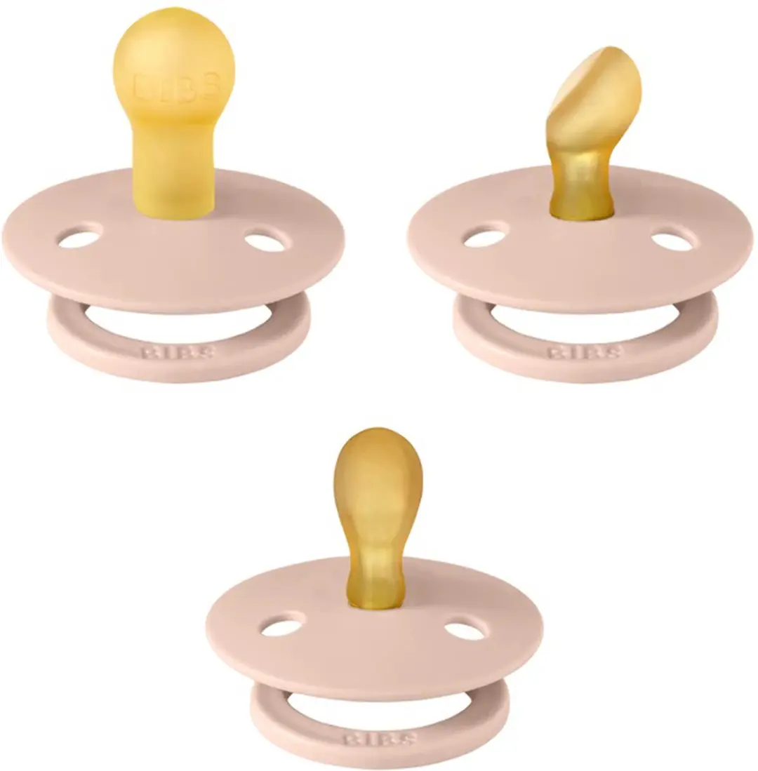 BIBS Colour Try-It Collectie Fopspenen - 3 Stuks - Blush