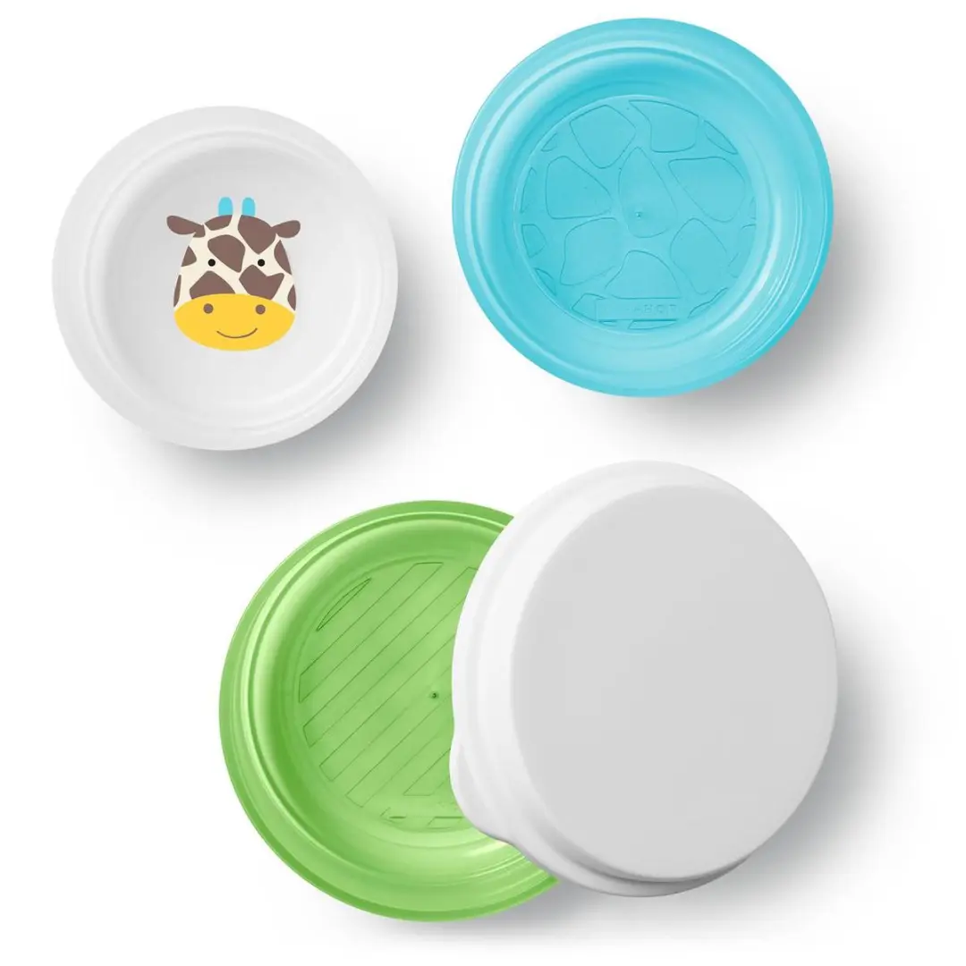 Skip Hop Zoo Smart Serve Kom - 3 Stuks - Multicolor - afbeelding 3 van 6
