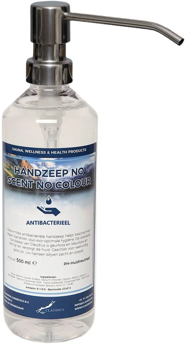 Splashbox Cosmetics Handzeep 500ml - Zilverkleurige pomp