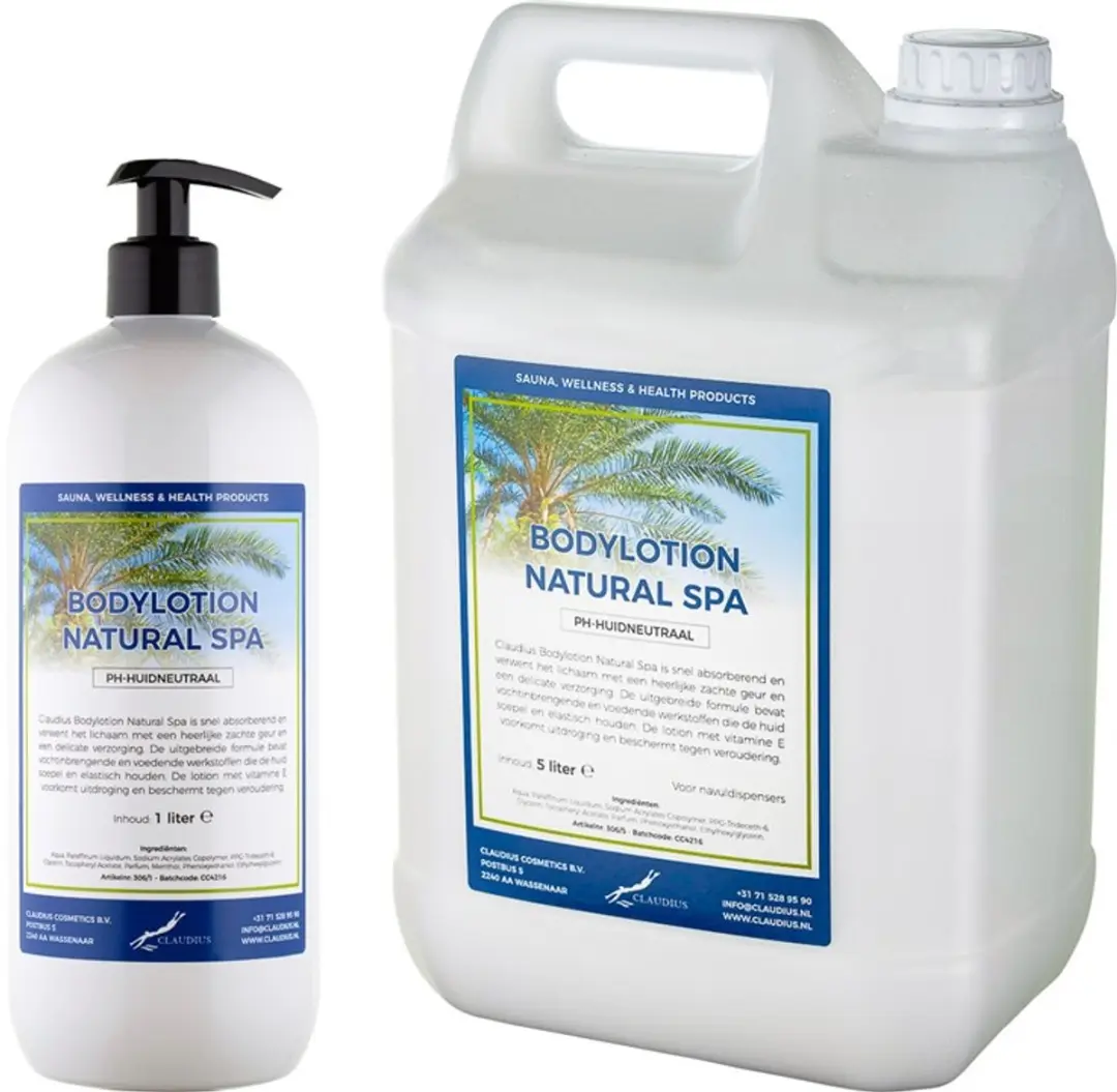 Splashbox Cosmetics Bodylotion Natural Spa 6L - Hervulbaar