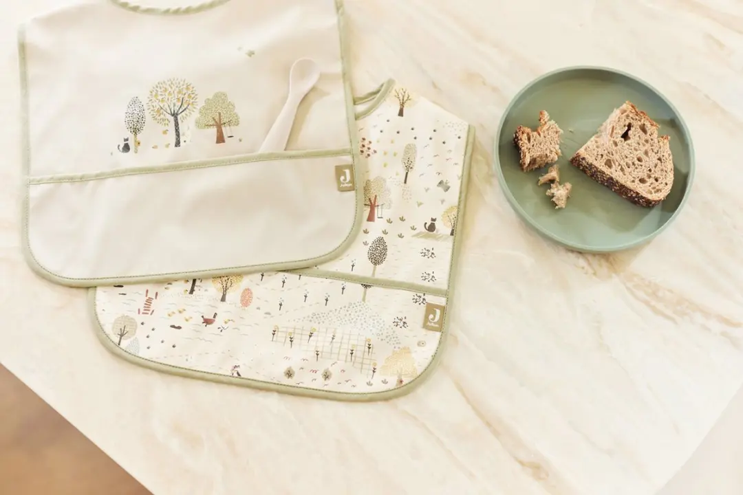 Jollein Slabbetjes Waterproof Tiny Park - 2 Stuks