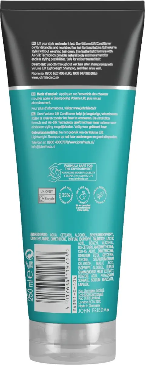 John Frieda Luxurious Volume Conditioner 250ml