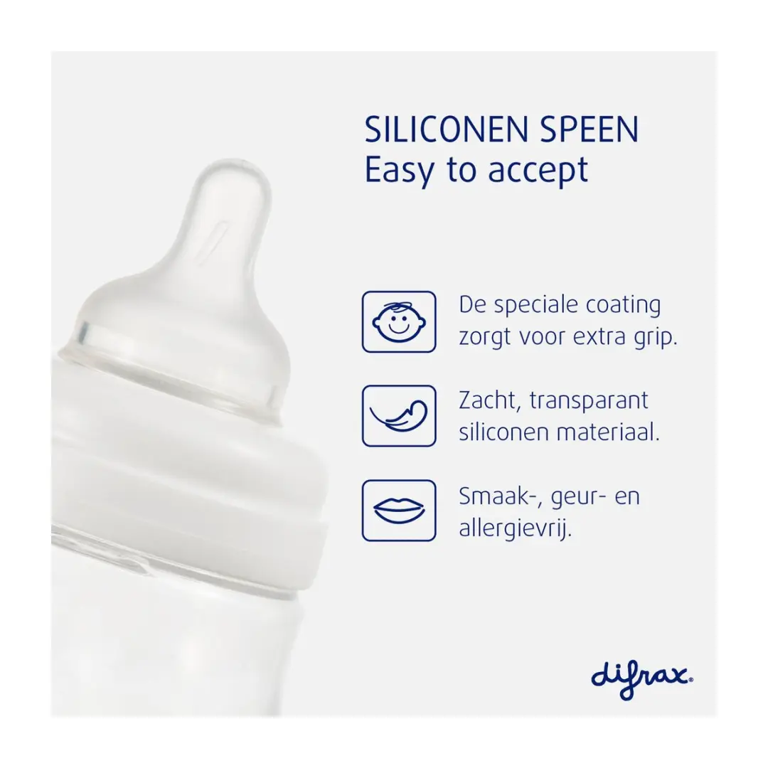Difrax Brede S-Babyfles 310ml - Anti-Koliek